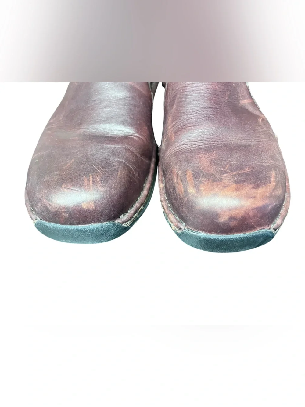 Red Wing 1621 Womens size 7 Red Brown Leather Slip On Steel Toe Work Safety Shoe